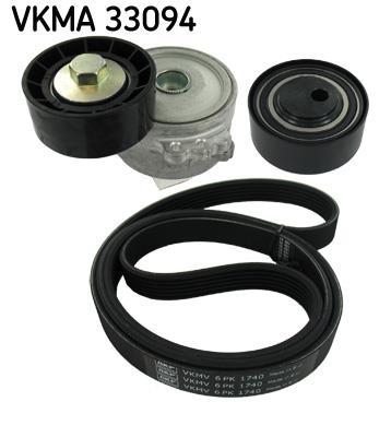 Kit de courroie d'accessoire (Courroie d’alternateur) SKF ref. VKMA 33094